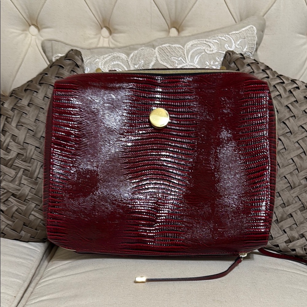 Estée Lauder Red Elegant Burgundy Bag